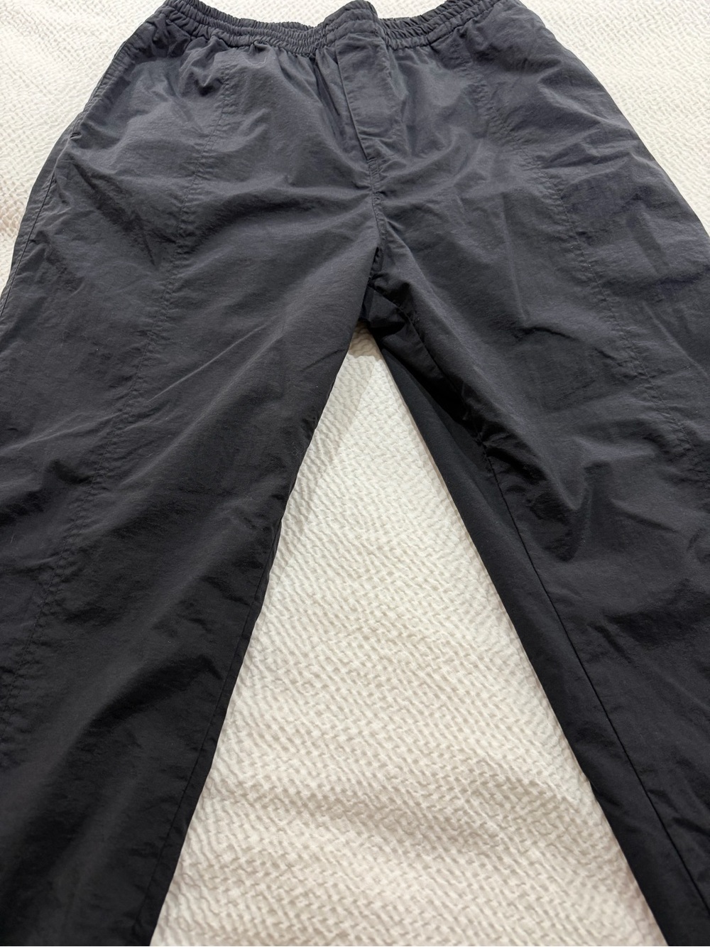 FERA Skiwear Black Snow Pants Mens M Insulated Nylon Elastic Cuff Winter Ski - Picture 3 of 9